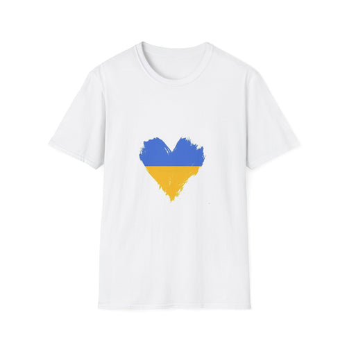 Support Ukraine Heart Unisex Softstyle T-Shirt