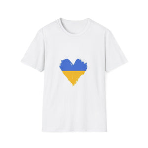 Support Ukraine Heart Unisex Softstyle T-Shirt