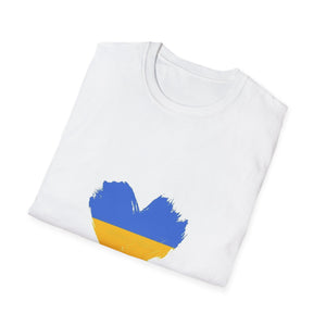 Support Ukraine Heart Unisex Softstyle T-Shirt
