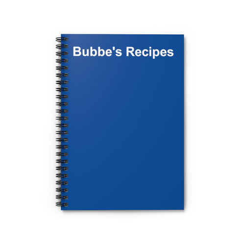 Bubbe's Recipes Notebook