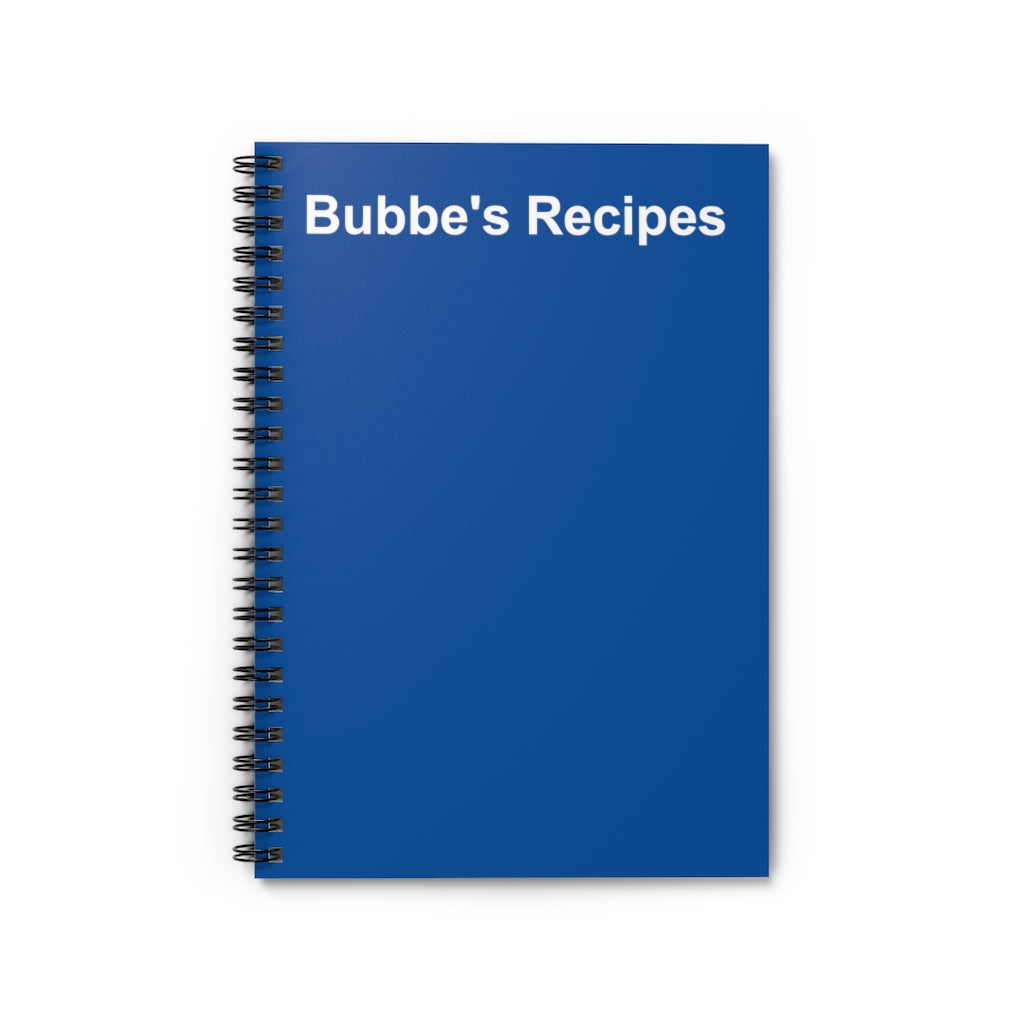 Bubbe's Recipes Notebook