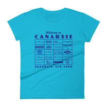 Load image into Gallery viewer, Canarsie Sign Blue Women&#39;s T-Shirt